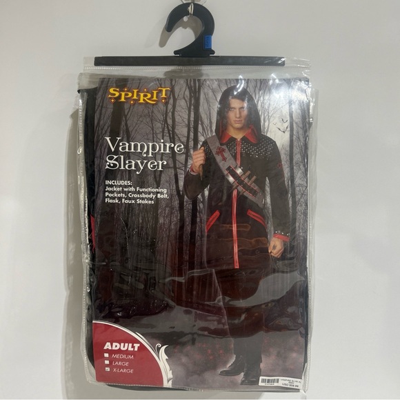 SPIRIT VAMPIRE SLAYER Halloween Costume Men's Adult.  SZ XL NEW Complete. - Picture 1 of 9